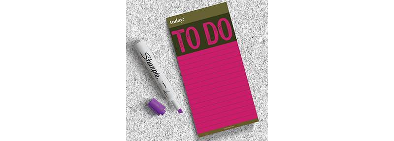 Undated To Do Memo Magnet Pad Pink - TF Publishing