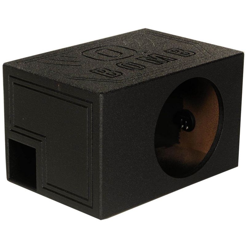 QPower QBOMB12VL Single 12" Vented Ported Car Subwoofer Sub Box Enclosure QBOMB