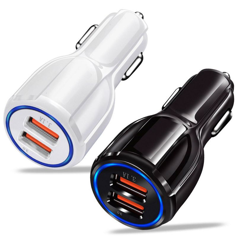 Dual USB 3.1A 12V Car Charger Adapter 3.0 Fast Charging For Android  USA