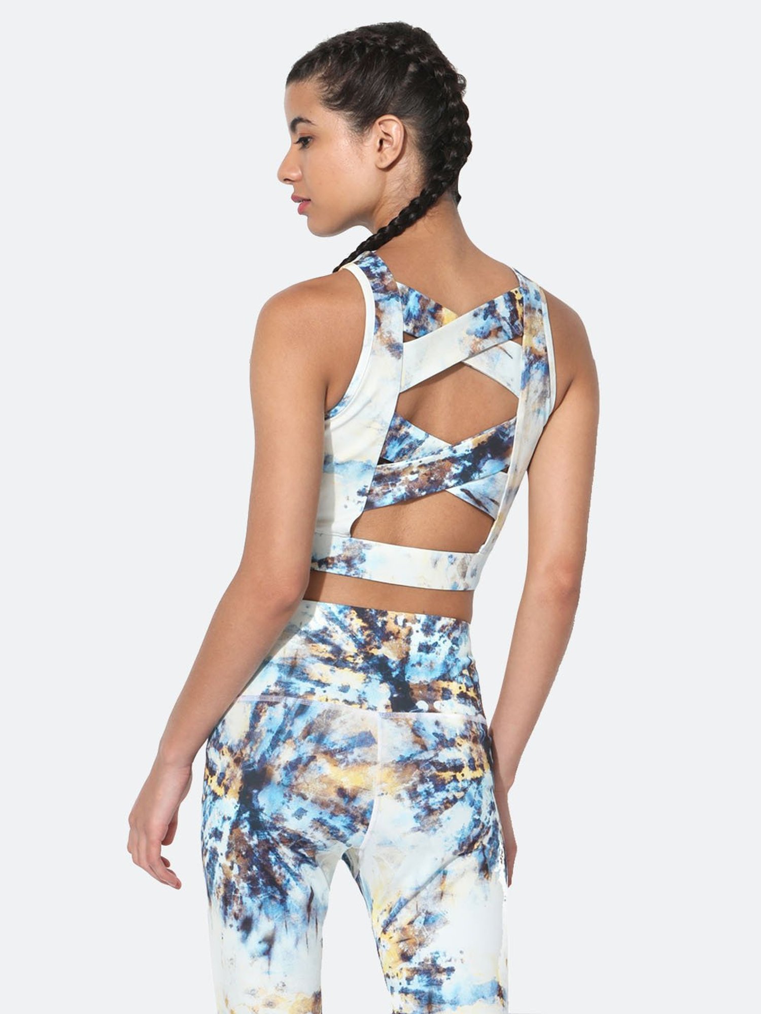 SILVERTRAQ Multicolor Tie - Dye Crop Top