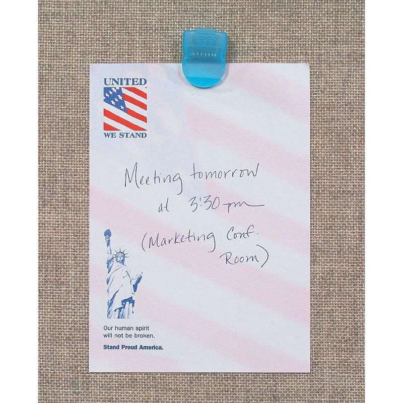 Advantus Fabric Panel Wall Clips Standard Size Assorted Cool Colors 4/Pack 75306