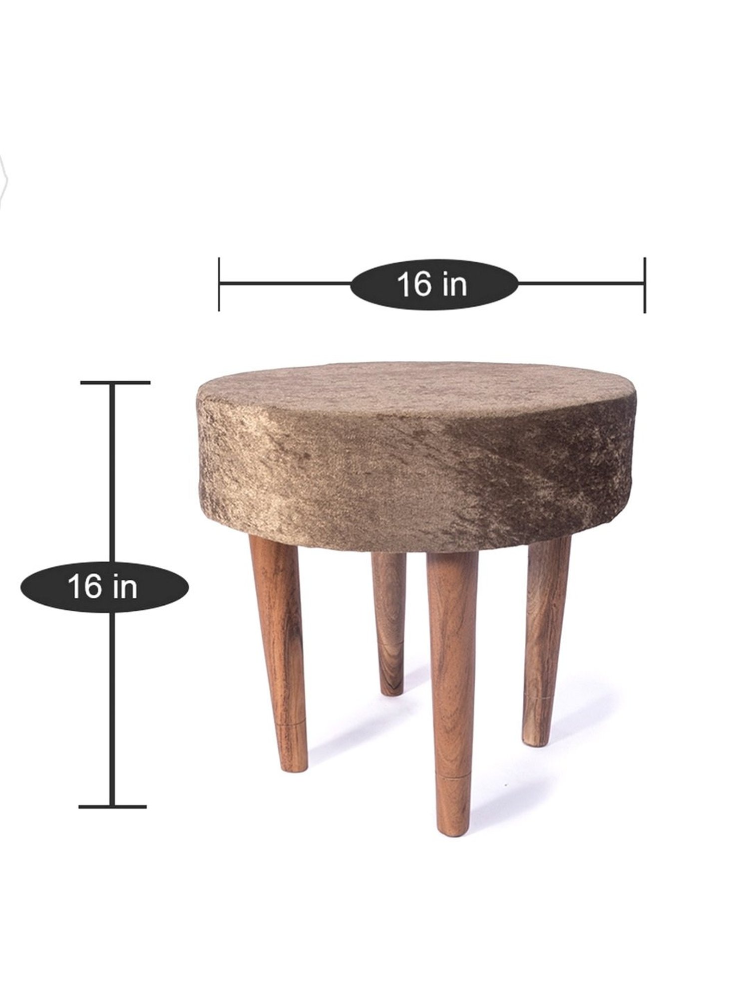 Chumbak Spring Marigold Floral Green Mango Wood Modern Trunk Storage Ottoman