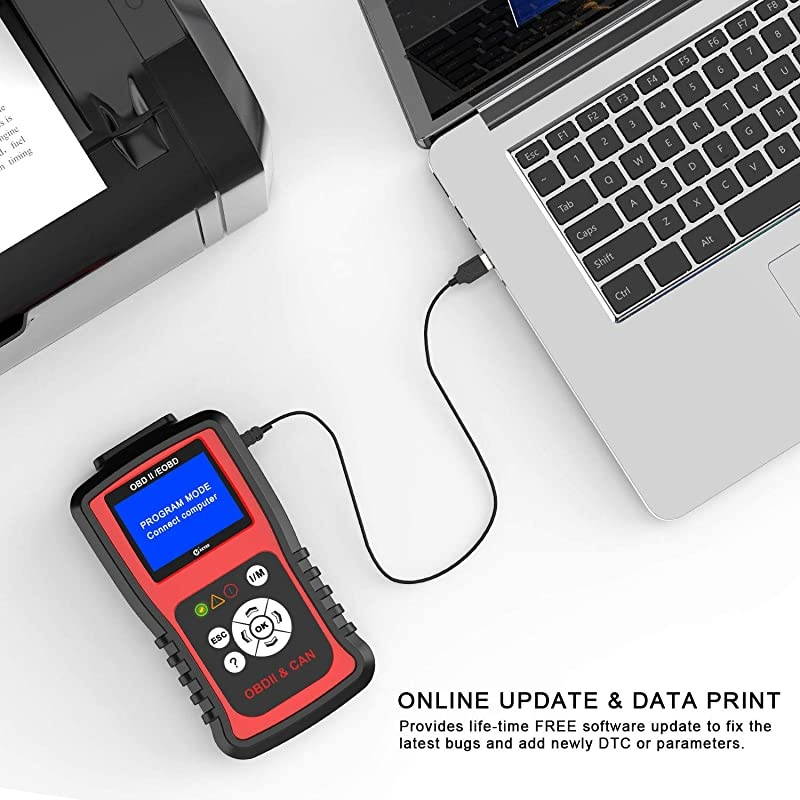 KC301 Code Reader Car OBD2 Scanner with Live Data Diagnostic Service Scan Tool for Check Engine Light Reset