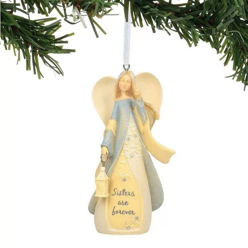 Foundations 4.5" Sister Angel Ornament Forever  -  Tree Ornaments