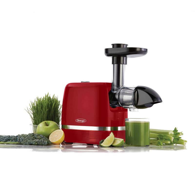 Omega Cold Press Slow Masticating Juicer - Red