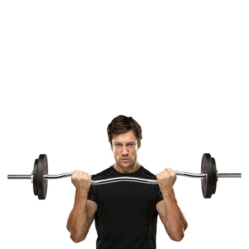 Marcy 47 in. Threaded Curl Bar (TCB48R)