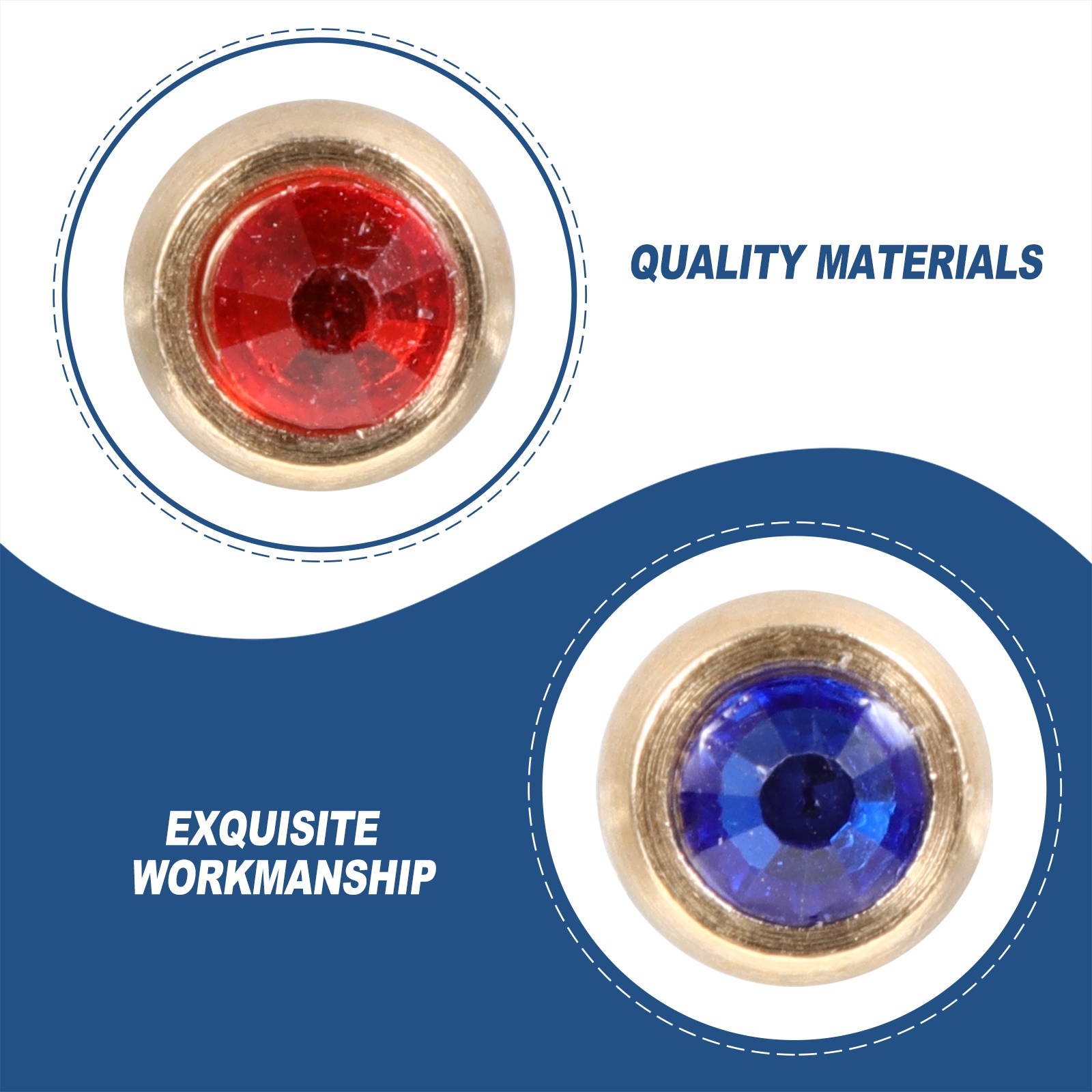 8pcs Copper Guitar Pin Brass String Studs Guitar Accessories (Mixed Color)