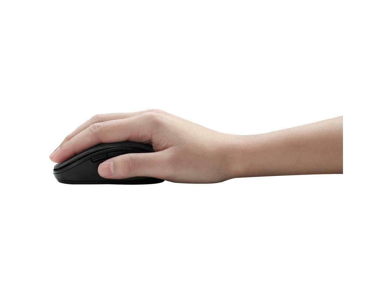 Adesso iMouse S80B Wireless Fabric Optical Mini Mouse Black IMOUSES80B