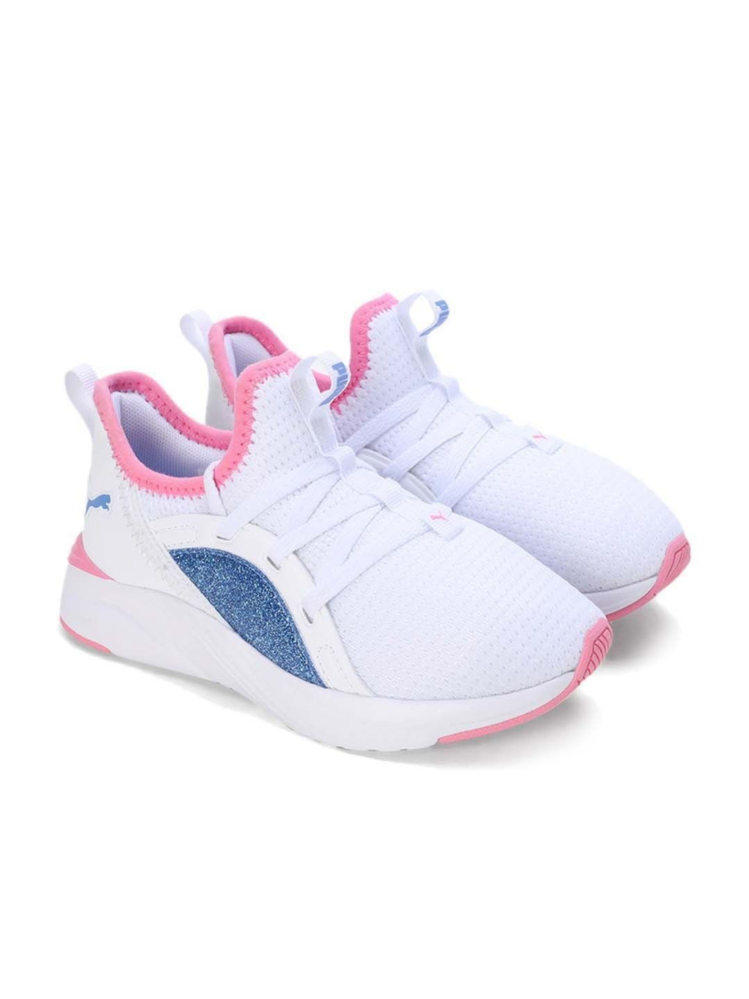 Puma Kids Soft Sophia 2 Deep Dive PS White Running Shoes