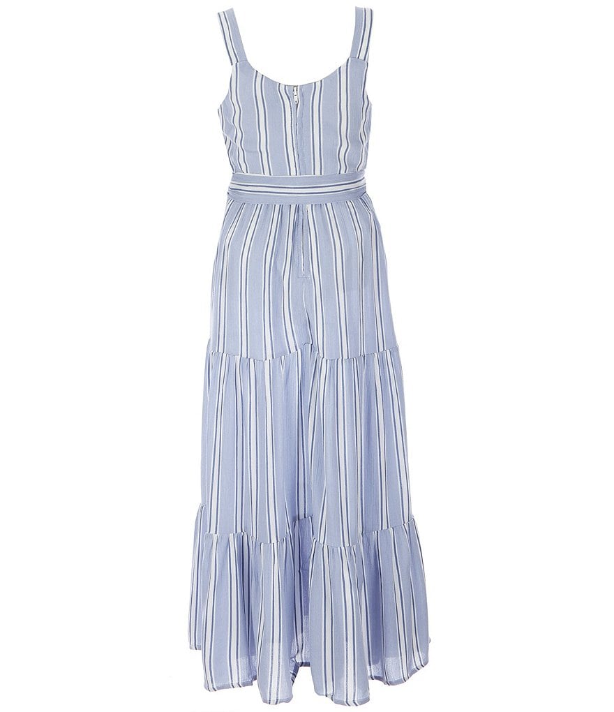 Bonnie Jean Big Girls 7-16 Tie-Dye Chiffon Tiered Maxi Dress