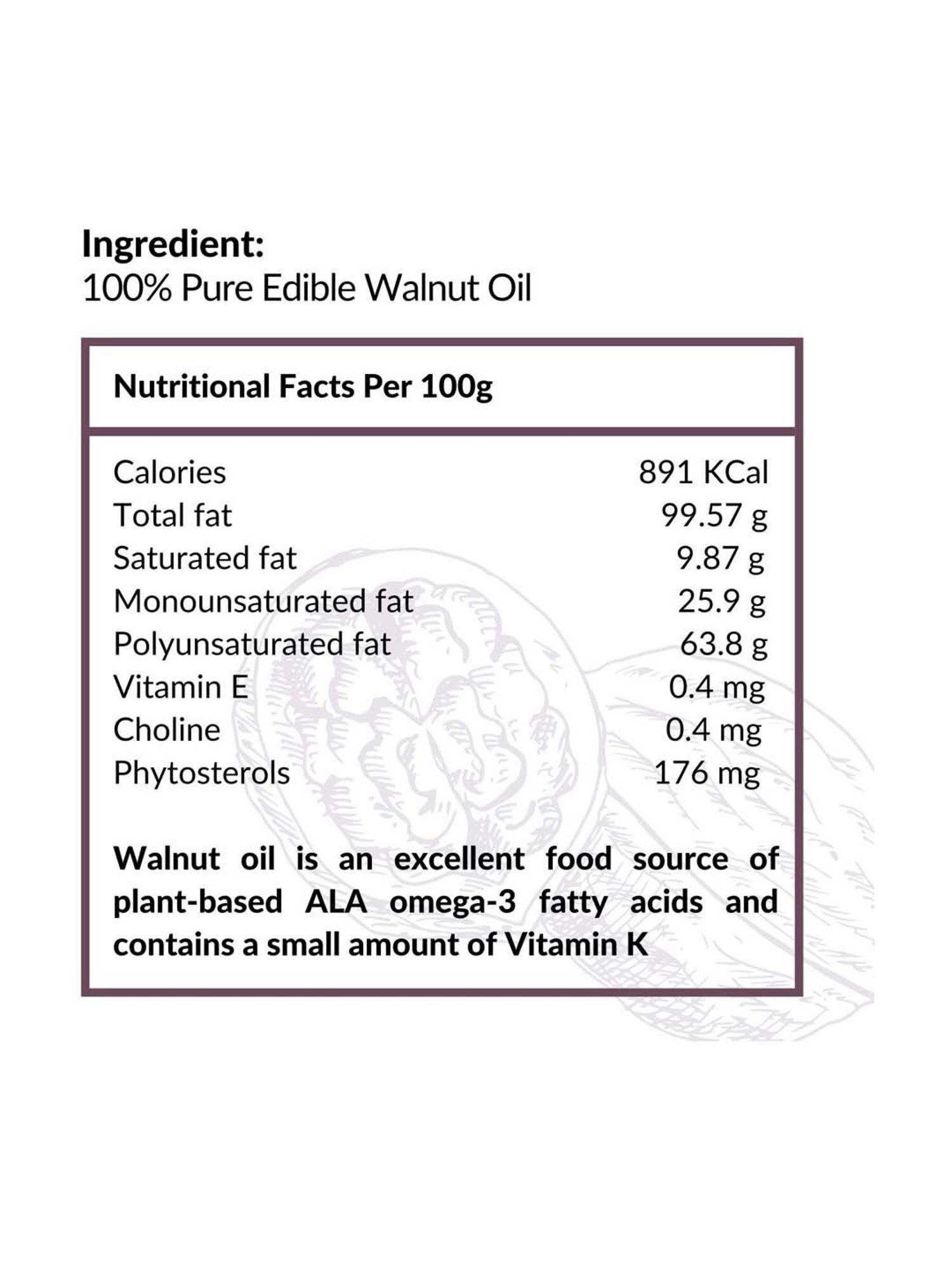 Essentia Extracts Cold-pressed Walnut Oil - 250 ml