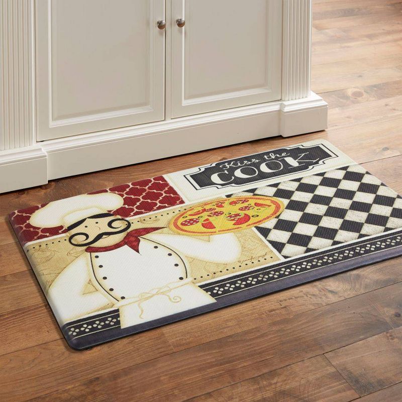 Home Dynamix 19" x 35" Kiss The Cook Kitchen Mat