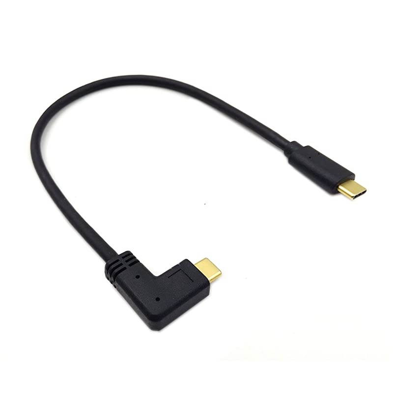 90 Degree USB C to USB C Cable 1Feet Right Left Angled 90 Degree USB 31 TypeC Male to Male Fast Charging Cable for Laptop Tablet Mobile Phone USB C Right MM
