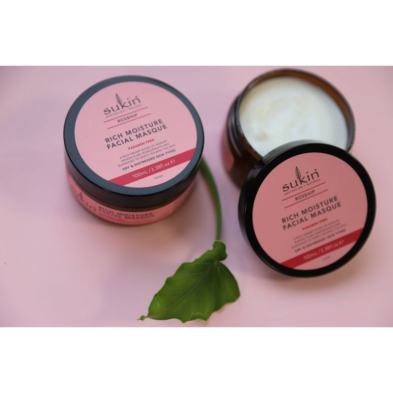 Sukin Rosehip Rich Moisture Facial Masque - 3.38 fl oz