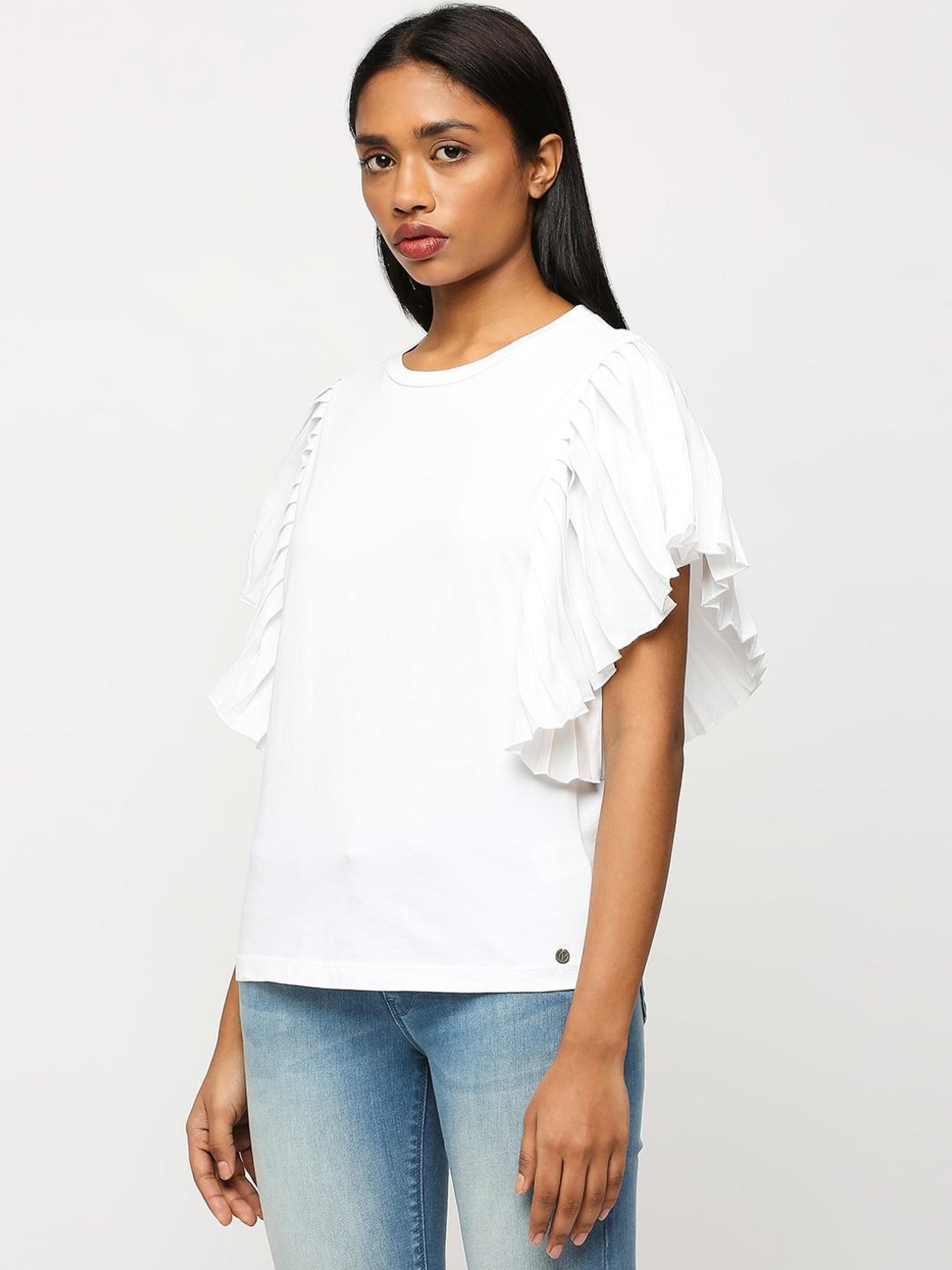 Pepe Jeans White Cotton Top