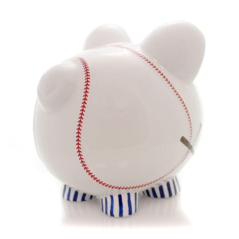 Bank 7.75" Baseball Pig Piggy Bank Sport Ball Bat  -  Decorative Banks