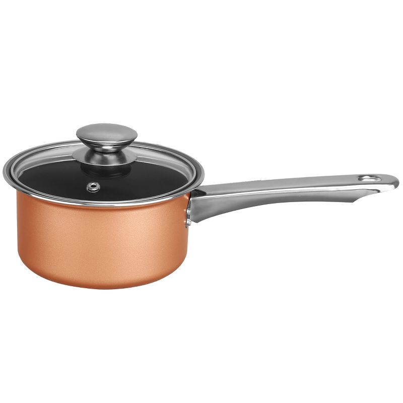 Brentwood 9 Piece Non Stick Cookware Set in Copper