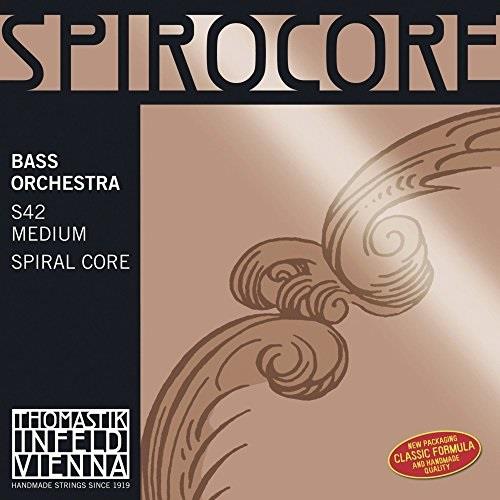 thomastikinfeld 3885.4 spirocore double bass single a string, 3/4 size, steel core chrome wound