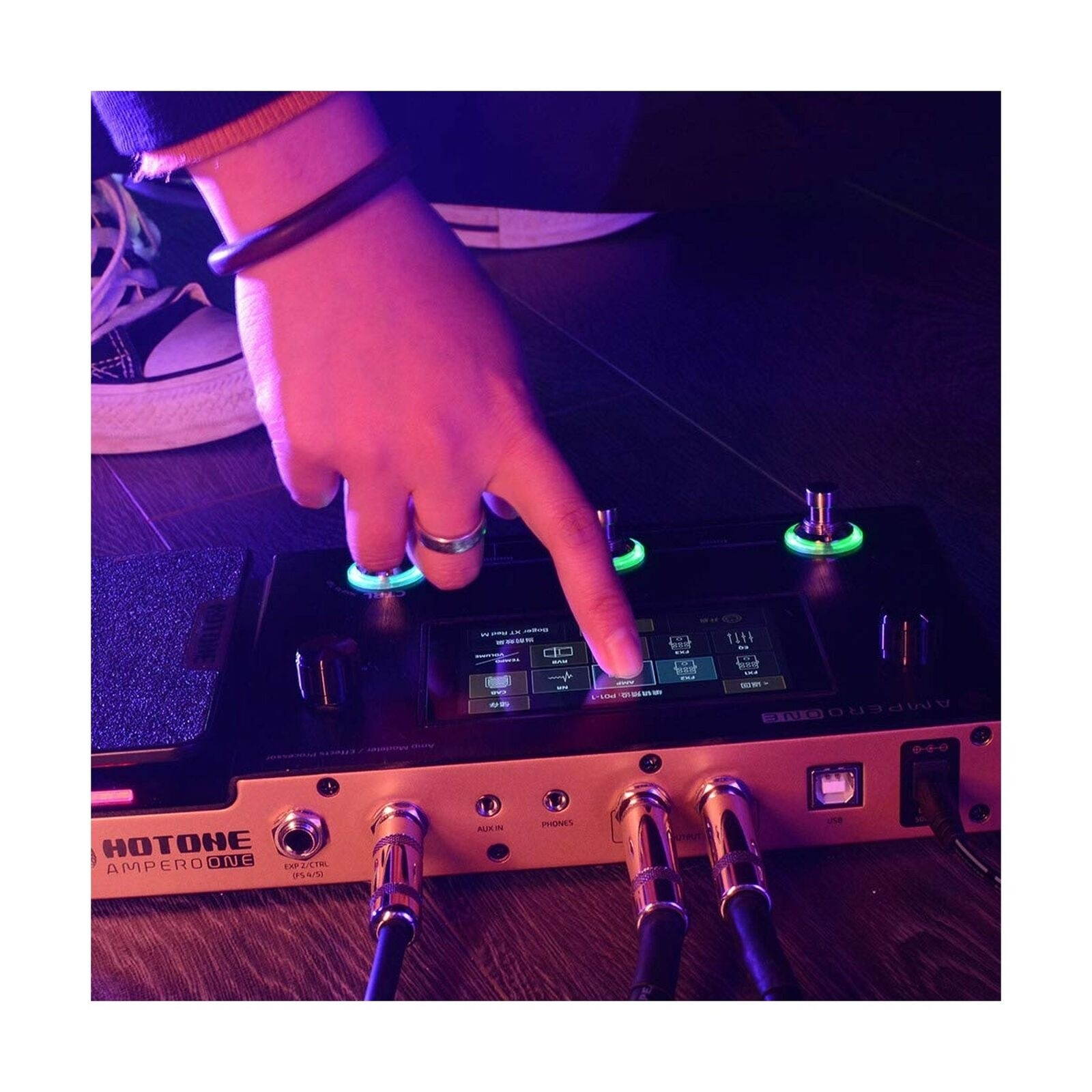 Hotone Ampero One MP-80 Guitar Bass Amp Modeling IR Cabinets Simulation Multi...