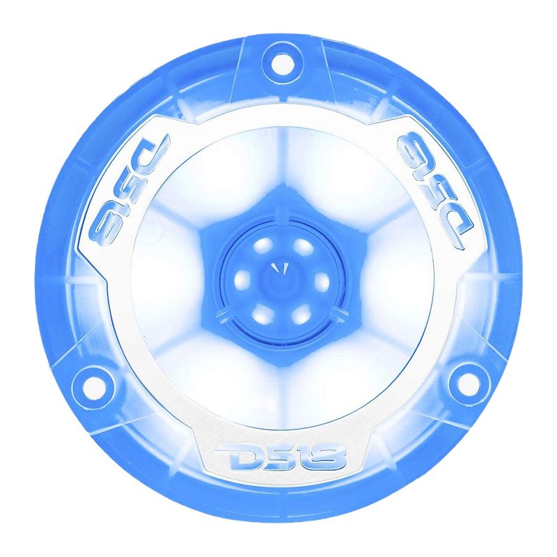 DS18 PRO TW1L 1 Pair of 1 Inch 240 Watt 4 Ohm Aluminum LED Lit Super Bullet Tweeters with a 2-Pack set of Audiopipe APMB-65FLT 6.5 Inch Speakers