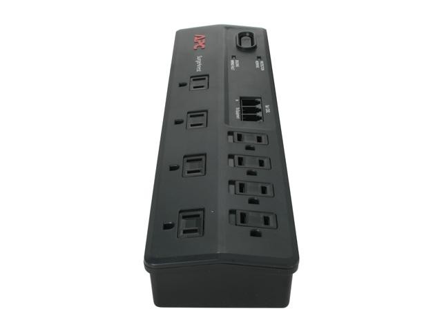 Uninex PS102 RF Remote Control Power Managed 6-Outlet Energy Controlled Surge Protector, Eliminates Standby Idle Electricity Usage, 6-Foot