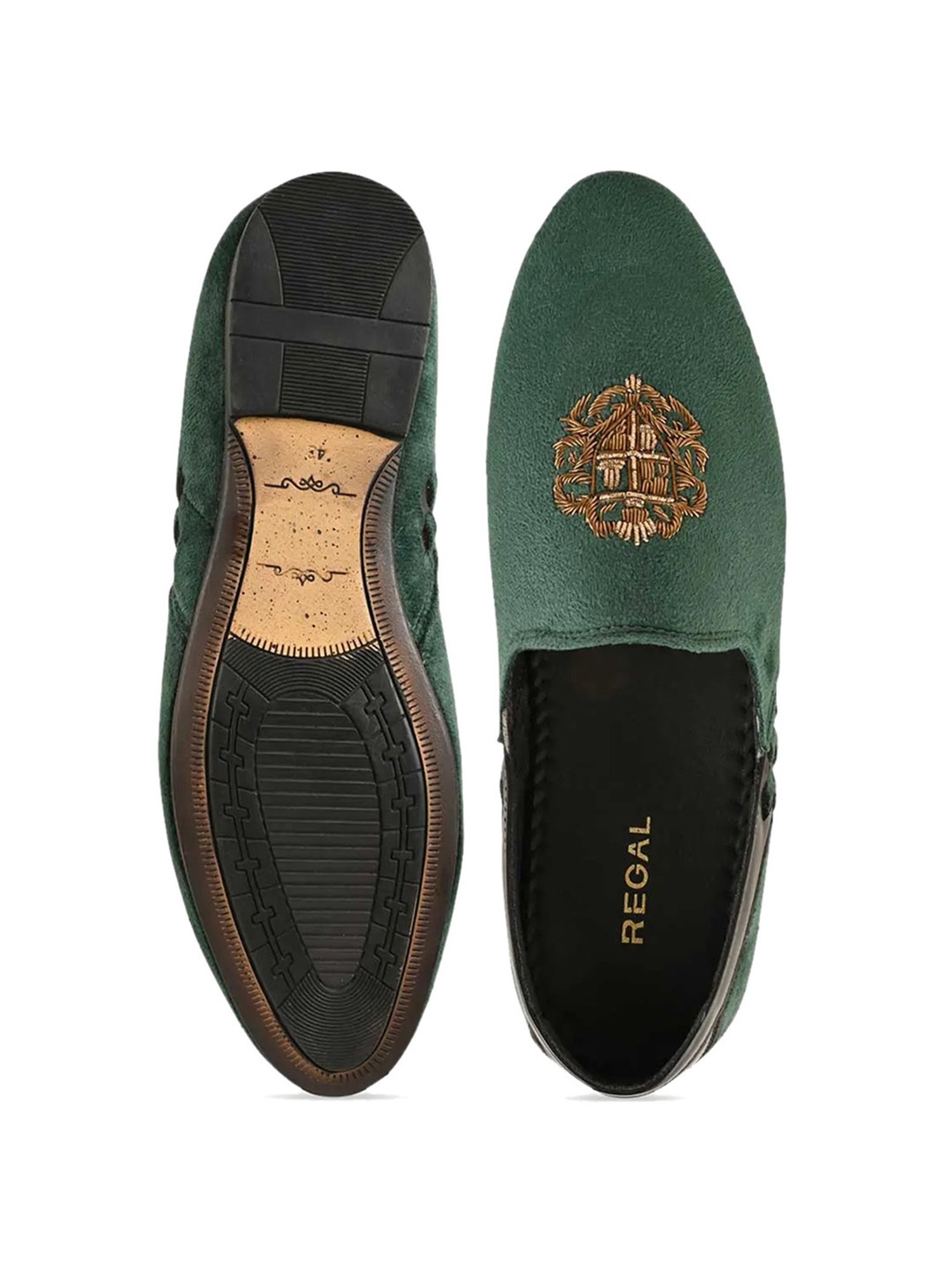 Regal Men's Olive Casual Loafers