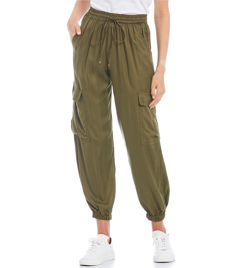 Angie High Rise Cargo Jogger Pants