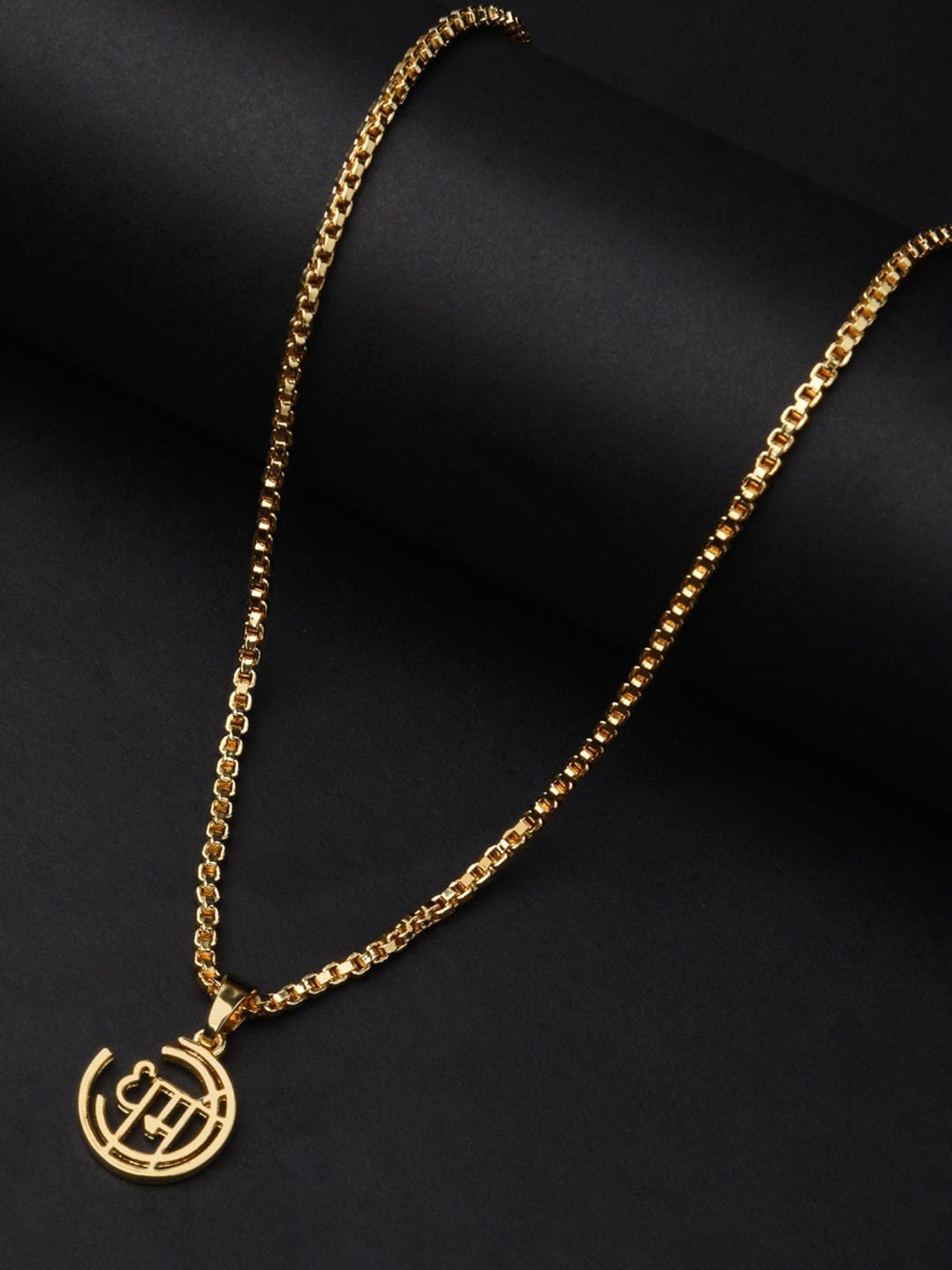 The Bro Code Gold-Plated Dharma Pendant Necklace for Men