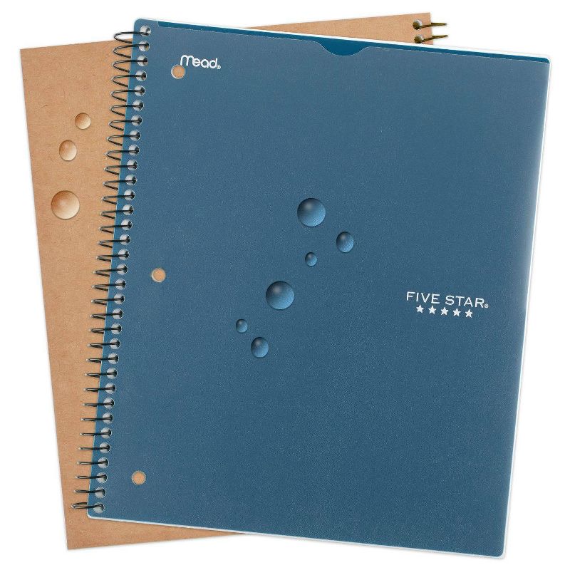 Spiral Notebook 1 Subject Wide Ruled Customizable Teal - Five Star