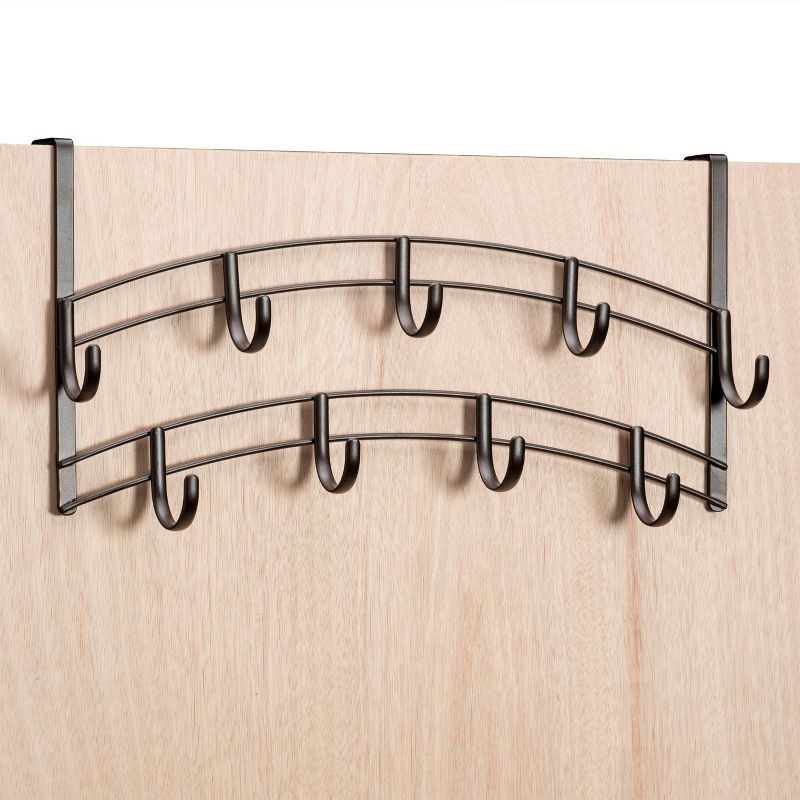 StorageWorks 2+2 Shelves Hanging Closet Organizer Gray