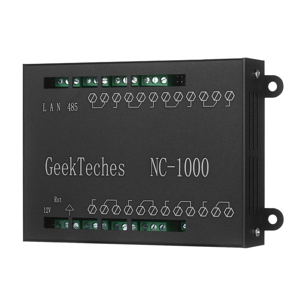 NC-1000 Smart Home Automation Controller Hub RJ45 Network Relay Control Board 8 Channel WiFi Remote Controller with Metal Shell for Intelligent House System