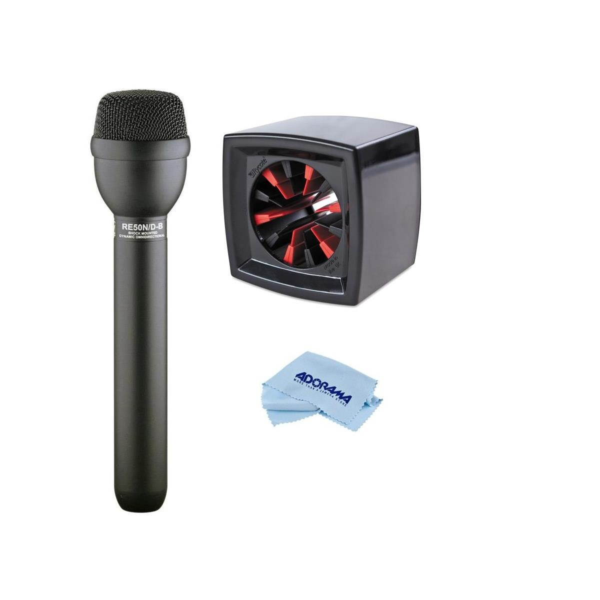 Electro-Voice RE50N/D-B Omni-Directional ENG Microphone W/Rycote Square Mic Flag