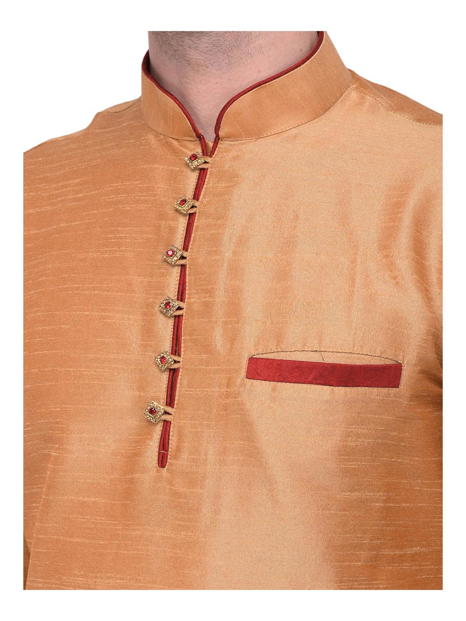 SG LEMAN Light Orange Kurta Bottom Set