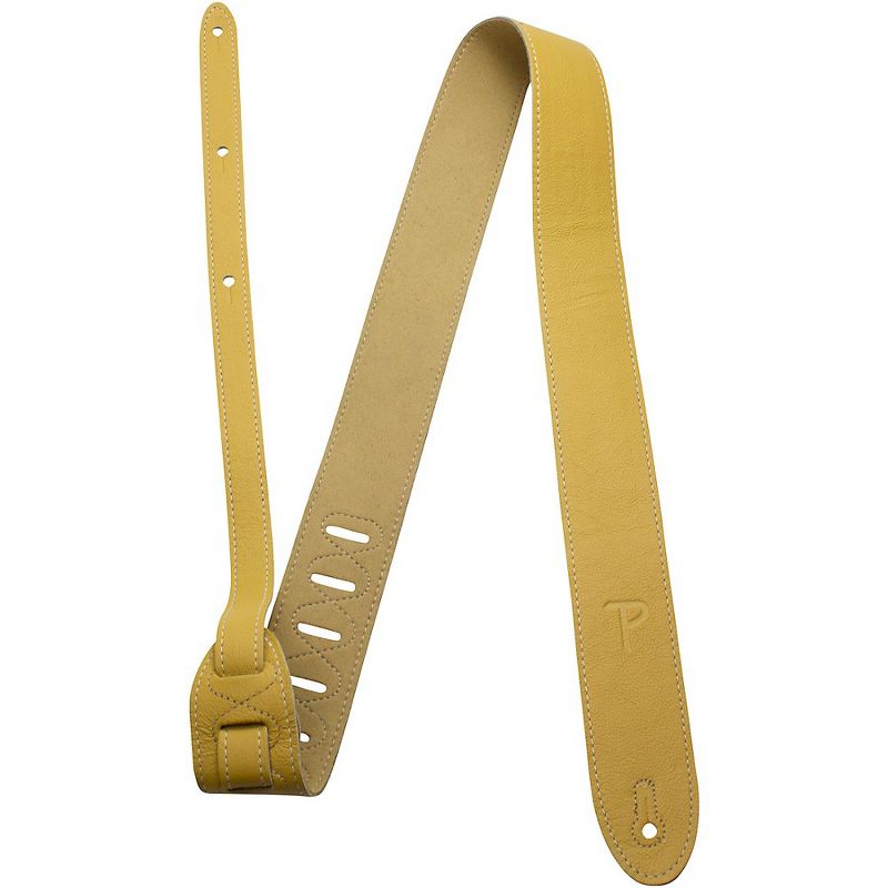Perri's Leather Guitar Strap Yellow 2 in.
