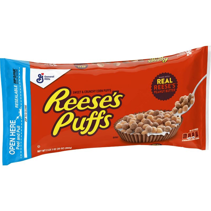 Reese's Puffs Breakfast Cereal Bag - 35oz - General Mills