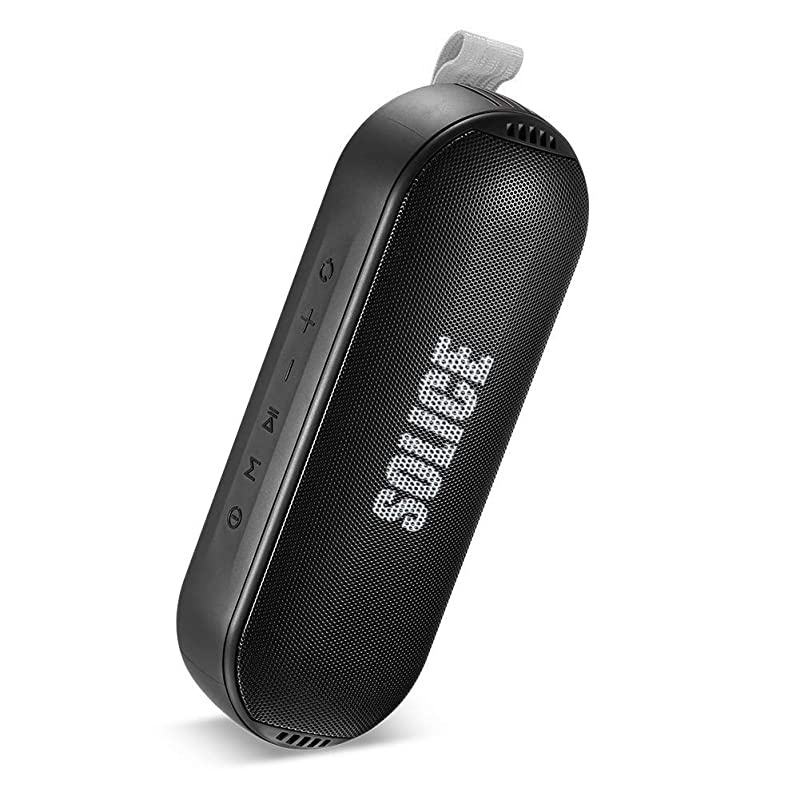 Bluetooth Speakers TWS Portable Durable Wireless SpeakersHiFi Sound and Rich BassIPX6 Waterproof Outdoor Speaker18 Hour PlaytimeBuiltin MicAUXSD InputEnjoy PartyCamping Black