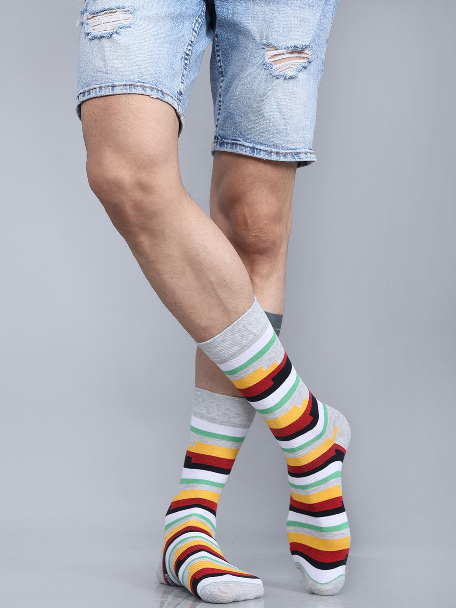 Dollar Socks For Men's Casual Full Length In (Pack of 5)