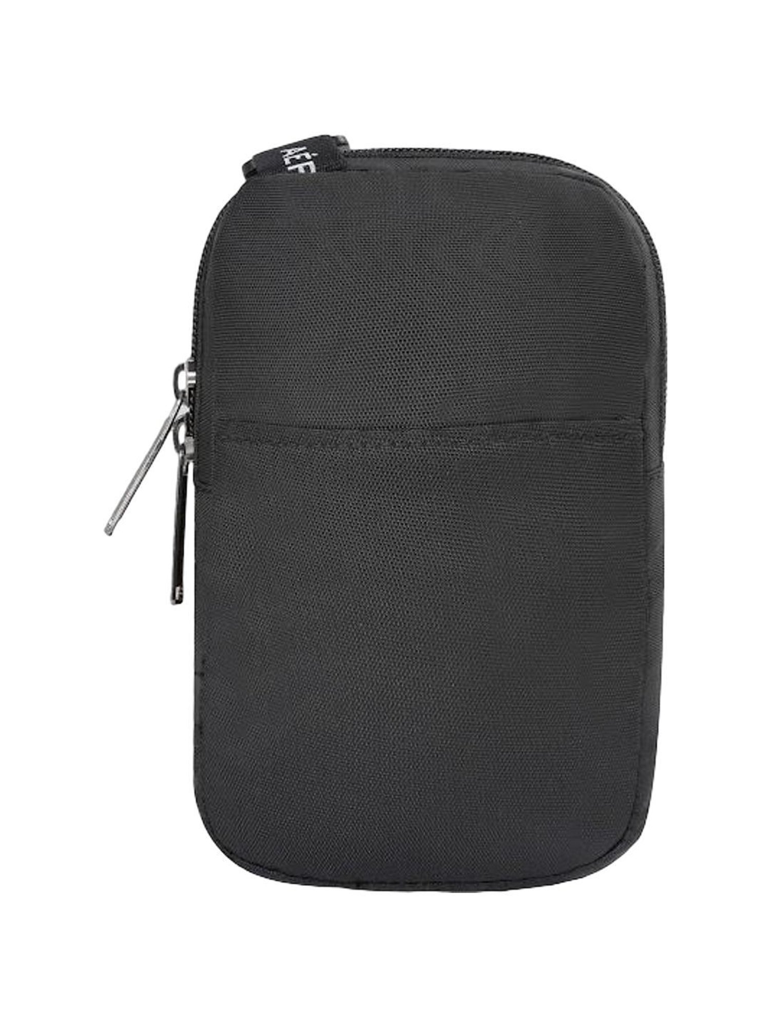 Aeropostale Foster Black Polyester Solid Cross Body Bag