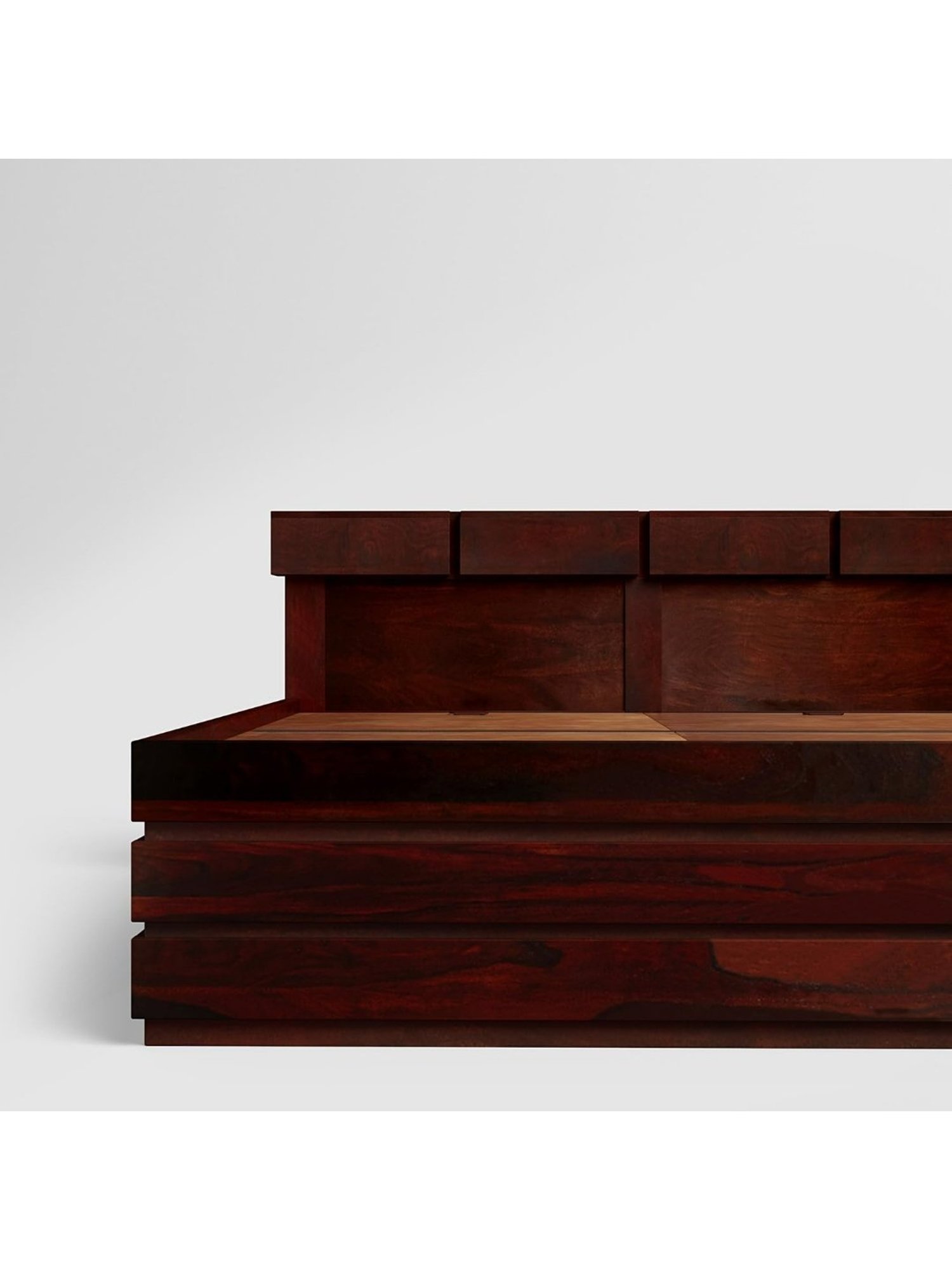 Godrej Interio Grande Brown Rose Wood King Advance Bed