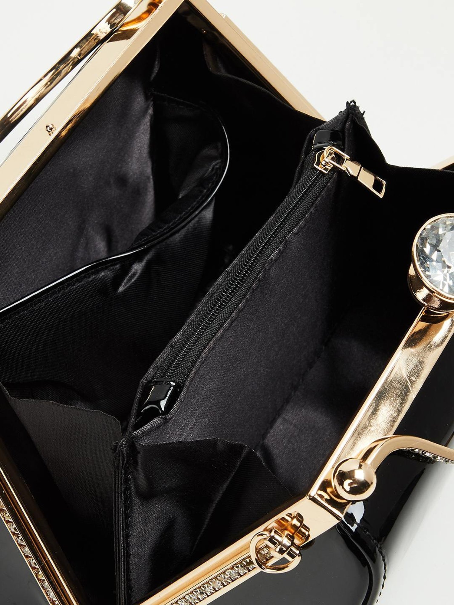 Code by Lifestyle Black Embellished Handbag