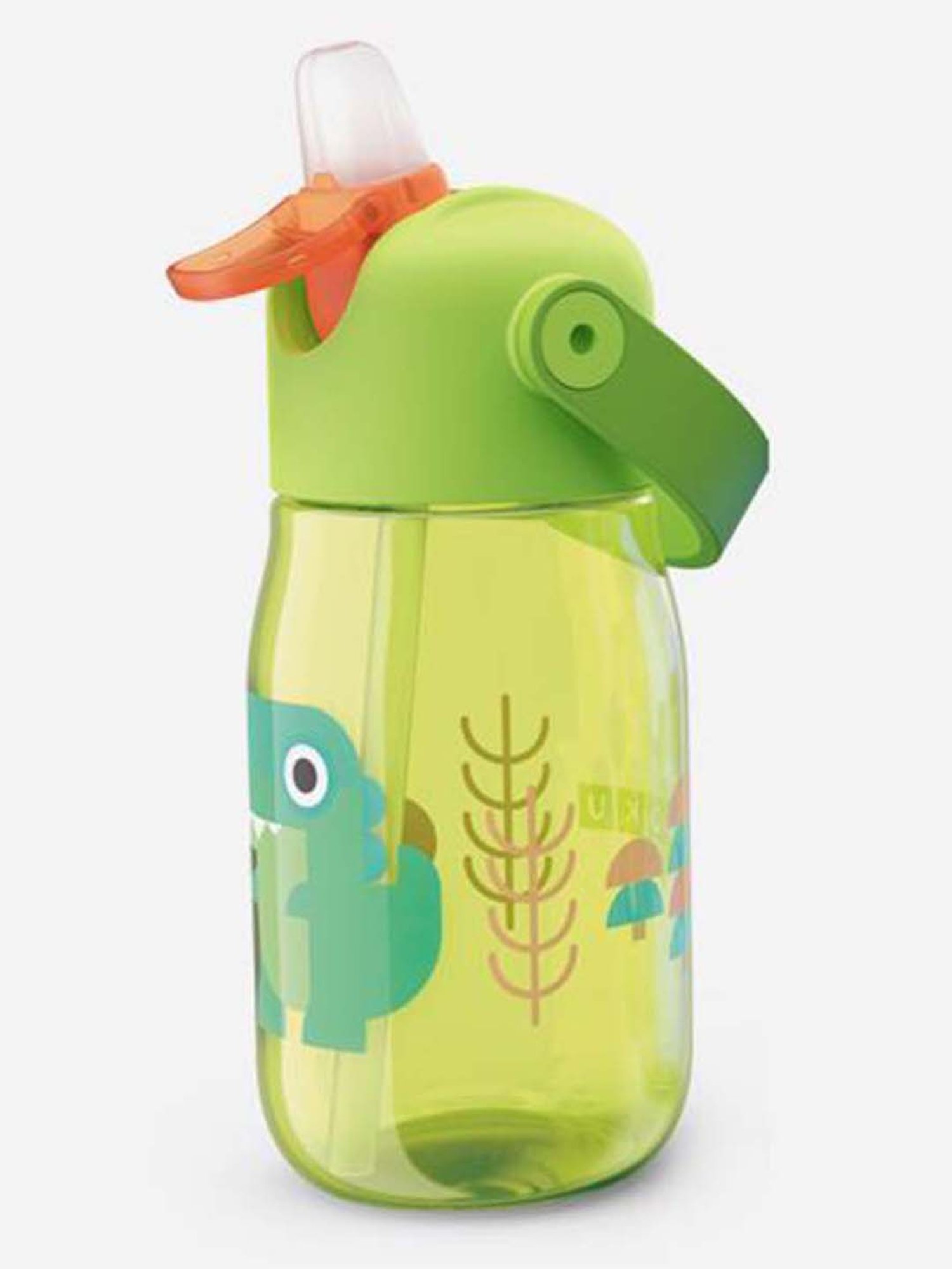 Zoku Light Green Straw Water Bottle for Kids (0.5L) - Set of 1