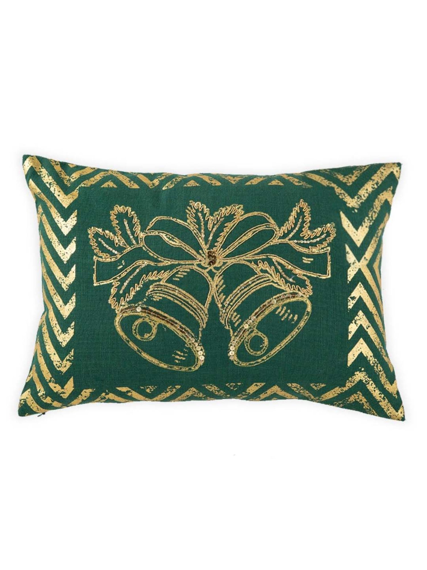 Swayam Red & White Cotton 60 cm x 60 cm Cushion Covers - Set of 5