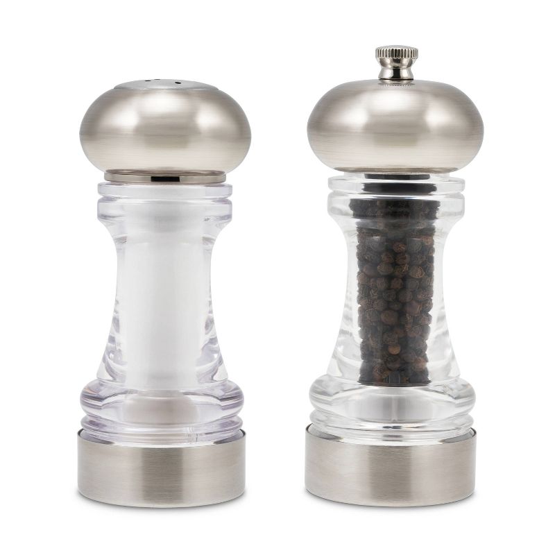 Cole & Mason Lancaster 5.5" Stainless Mill & Shaker Set