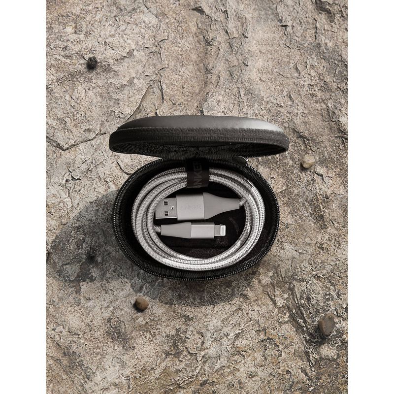 Anker 3' Powerline+ II Braided USB-A to Lightning  Cable - Silver