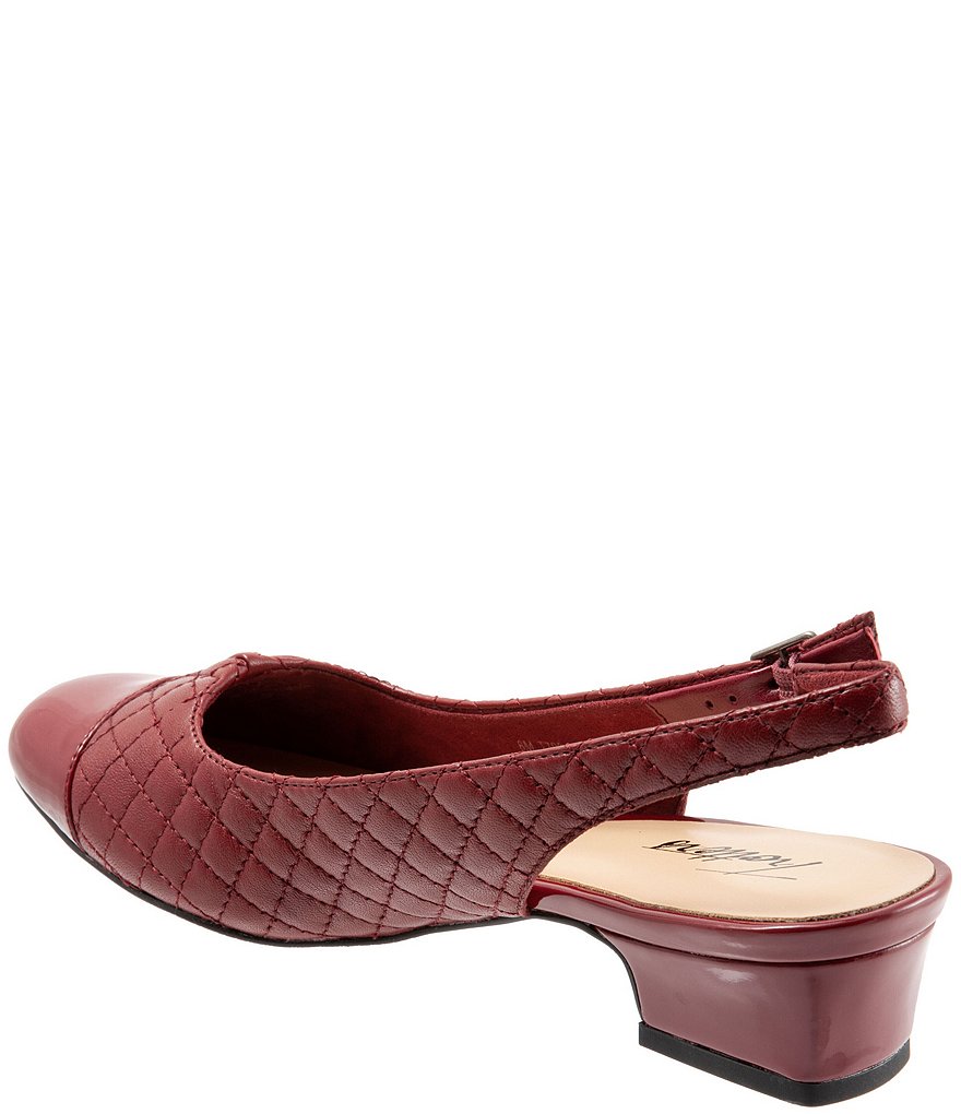 Trotters Dea Quilted Leather Sling Pumps
