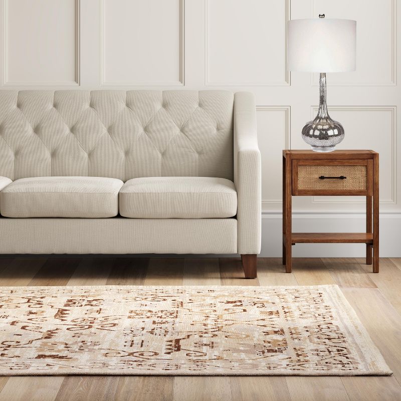 Set of 2 Michelle Antique Glass Table Lamp Silver - Abbyson Living