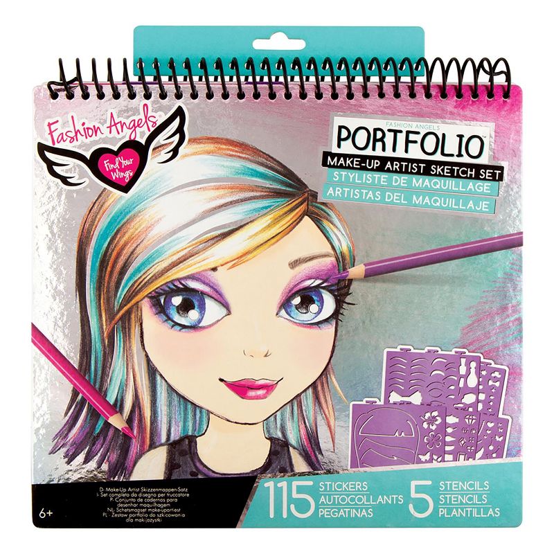 Fashion Angels Make-Up & Hair Design Sketch Portfolio Set