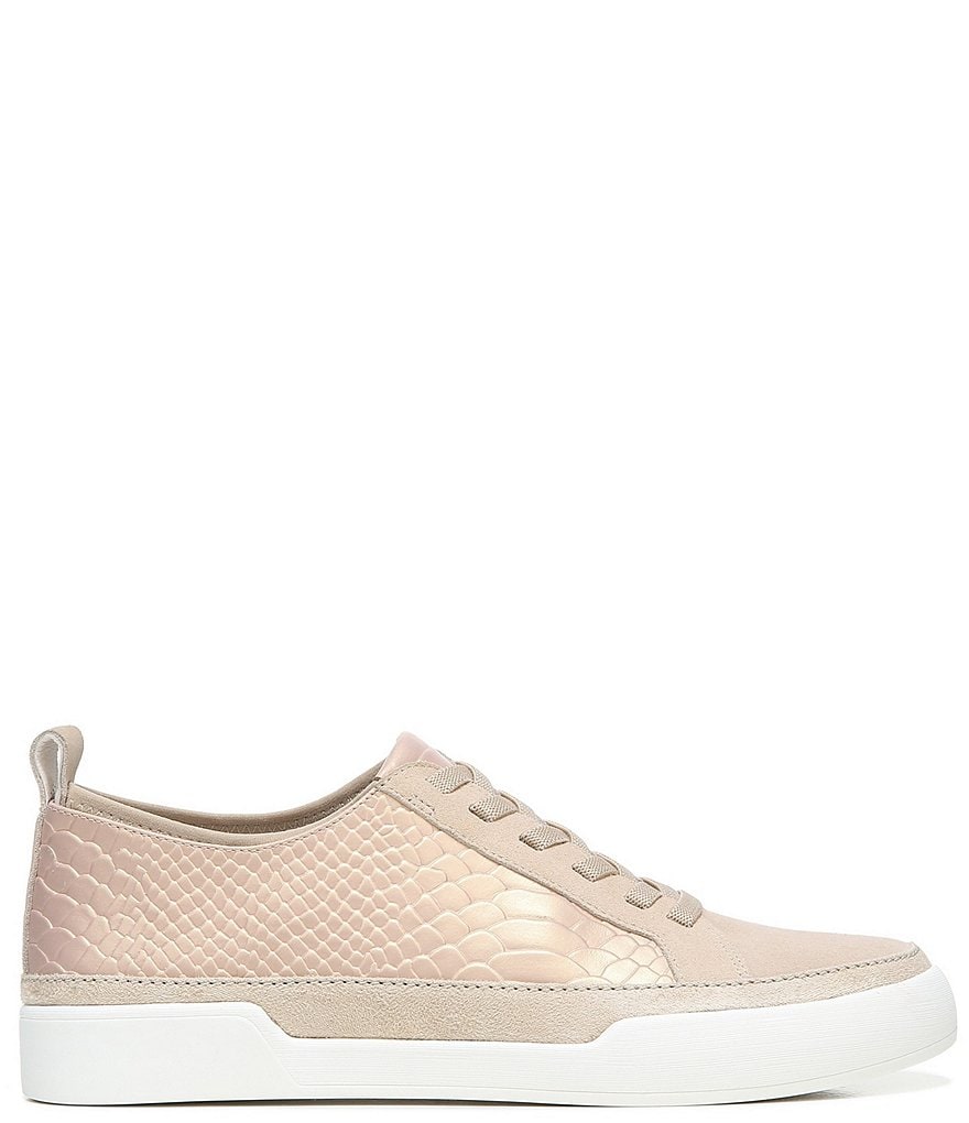 27 EDIT Naturalizer Valarie Snake Print Leather Lace-Up Sneakers