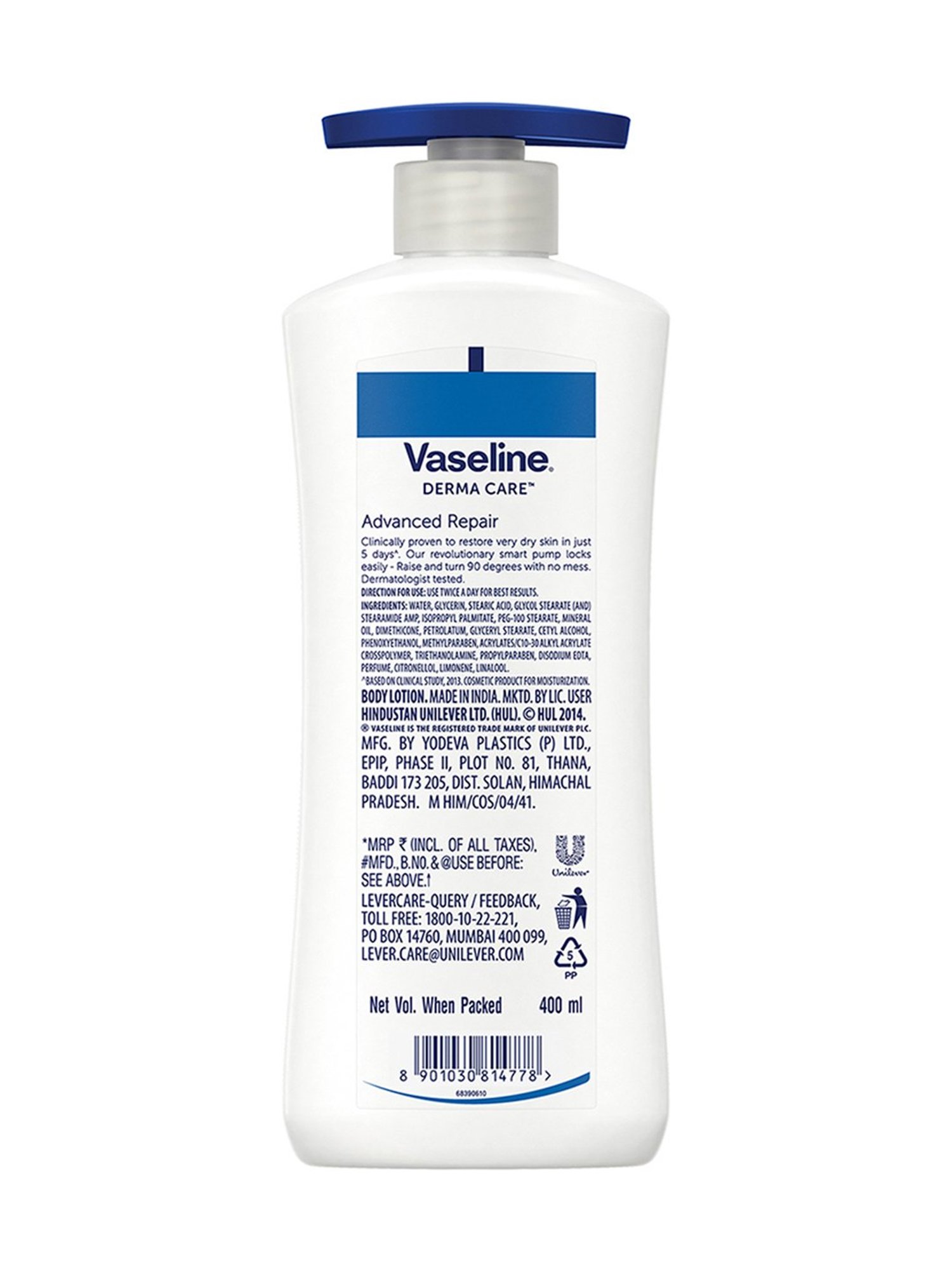 Vaseline Derma Care Advanced Repair Body Lotion - 400 ml