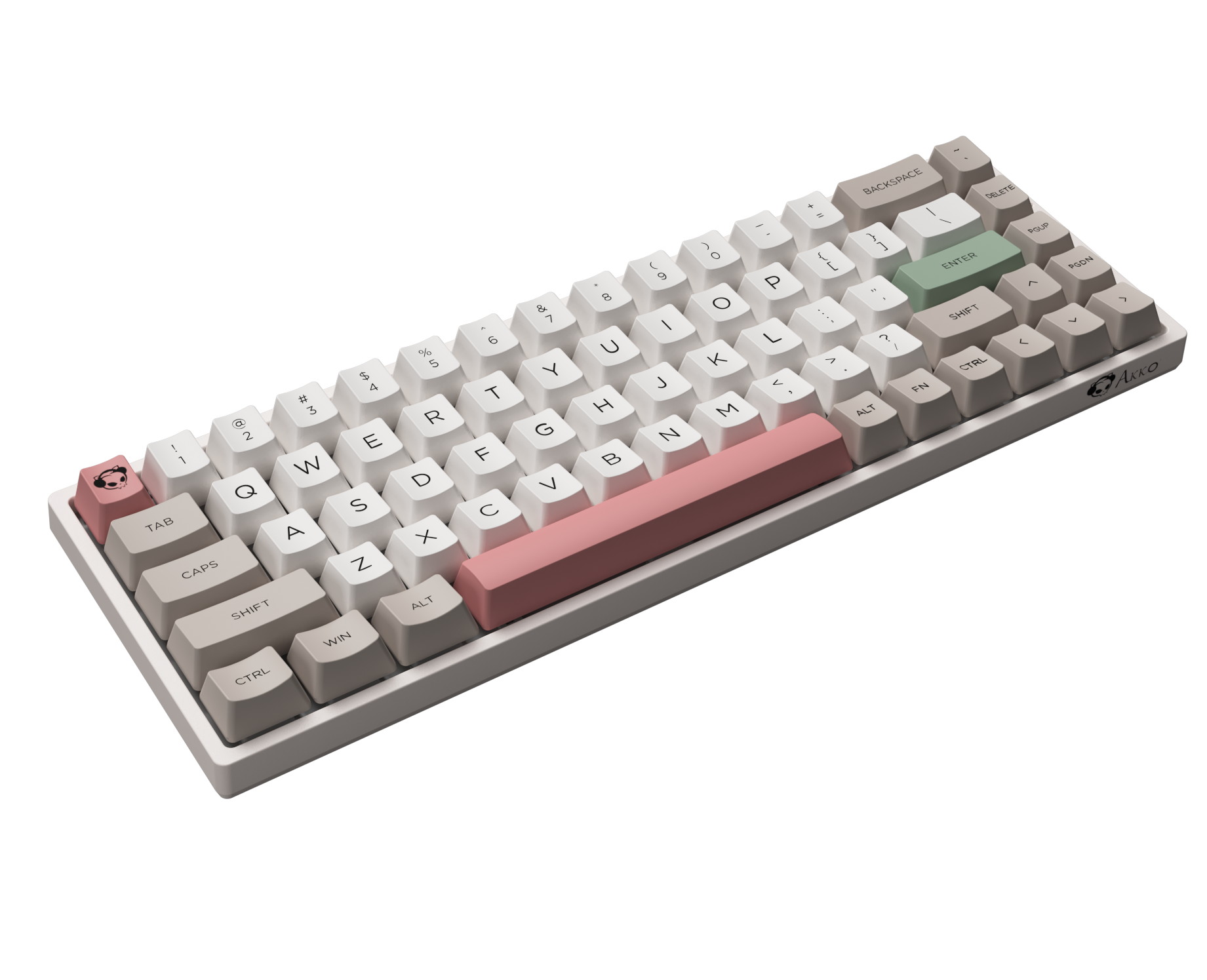 Akko 3108V2 Sailor Moon Gaming Mechanical Keyboard Pink Switch Double Shot Dye Sub PBT Keycaps NKRO Detachable USB Type-C Pink Cat Paw